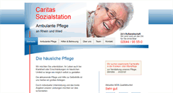 Desktop Screenshot of caritas-sozialstation-rhein-wied.de